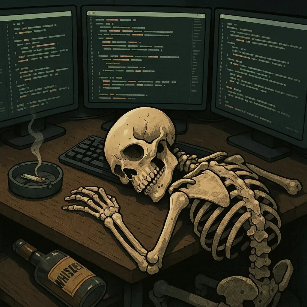 The Faded Dev passed out